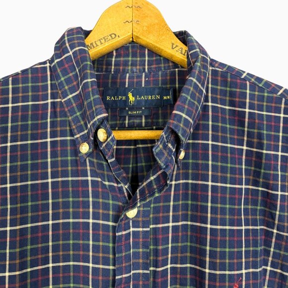 Ralph Lauren Slim Fit Plaid Button Down Shirt - Size M - Picture 5 of 7